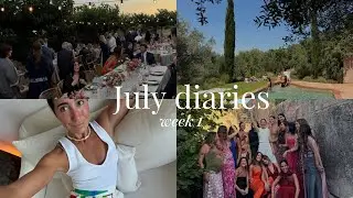 A family dinner, a big event with you all, a girls' weekend, and a wedding 🌼