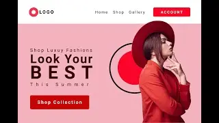 Figma Women Fashion Website Design UI Tutorial