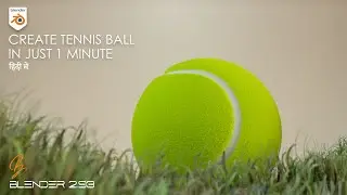 HOW TO CREATE TENNIS BALL IN BLENDER #Shorts