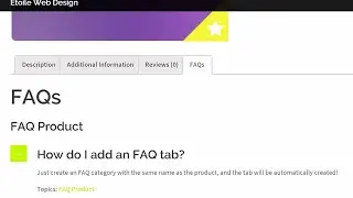 Ultimate FAQ Plugin - Add an FAQ Tab to WooCommerce Product Pages (Tutorial 06)