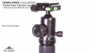 TERRA FIRMA Tripod BH280 ball head BH100 with heavy duty case. VO
