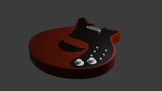 Making a Red Special Model in Blender - Neck Pickup