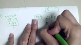 One Step Equations