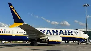 Boeing 737MAX 8-200 landing at London Stansted Airport