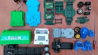 Assemble Toys. Military Mobiles. Garbage Trucks. Cement Trucks