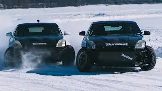 Drifting on a FROZEN Lake is INSANE! Ice drifting a Nissan 350Z | HertVlog 