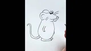 Easy Rat drawing #easy