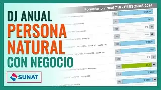 Declaración jurada anual 2023 Sunat | Persona natural con negocio