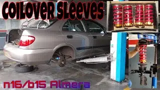 n16 Almera / b15 Sentra Coilover Sleeve Install