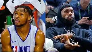 The First Time LeBron James Watched His SON Bronny James Play For the NBA 🔥