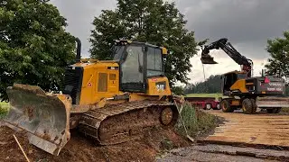 Land preparation with a Cat D6K2 LGP dozer