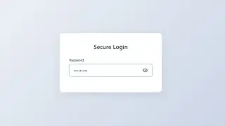 🔒 Create a Password Visibility Toggle using HTML, CSS, and JavaScript