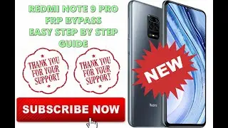 REDMI NOTE 9 PRO FRP BYPASS STEP BY STEP GUIDE