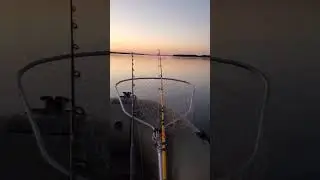 Лодка едет быстро, а солнце садится!