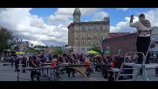 Video: Auburn Vanguard band performs at TomatoFest 2024