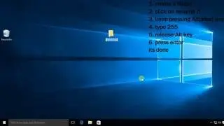 CREATING A NO NAME FOLDER