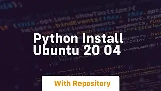 python install ubuntu 20 04