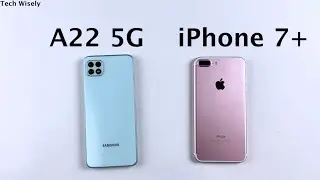 SAMSUNG A22 5G vs iPhone 7 Plus Speed Test & Ram Management