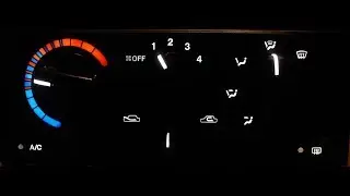 замена лампочек в блоке управления печкой (БУП) ланос/сенс