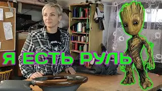 Перетяжка деревянного руля Jaguar. Ремонт и покраска кожи.