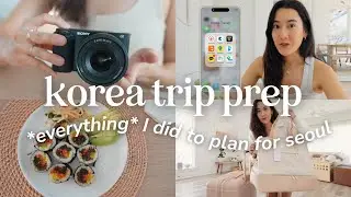 ✈️ Korea Planning Vlog | Chill Travel Prep, Apps to Download, Things I Bought, Planning Tips