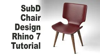 SubD Chair Design Tutorial 3D Modeling with Rhino 7 