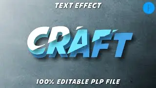 100% Editable ! Craft Text Effect In Pixellab | Free PLP File