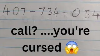 Never call these cursed numbers🤯😱