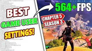 Best Game User Settings in Fortnite Chapter 5 Season 3! 🚀(Reduce Input Delay + FPS BOOST!)