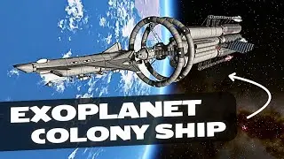 BUILDING AN EXOPLANET COLONY SHIP - IN ORBIT - in Kerbal Space Program - Stock Parts!