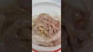How to clean and store casings—natural sausage casings.