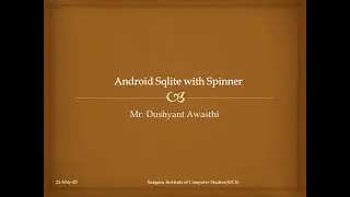 Android Sqlite with Spinner