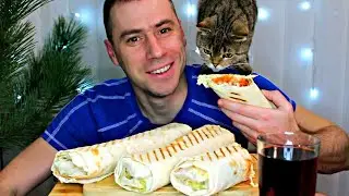 MUKBANG Huge Shawarma / Shawarma / ASMR MUKBANG / Mukbang Senya / eating show / 먹방