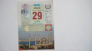 29 aralık 2023 cuma günü takvim yaprağı
