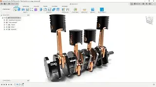 3D modeling and animation of a crankshaft using Fusion 360