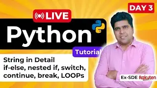 🔴 LIVE: Python Essentials for AI & ML - Beginner's Guide to Coding (Day 3)