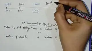 Equation of Value (Mathematics of Finance)|Practical Problems Part -1