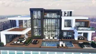 LUXURY MODERN PENTHOUSE | [No CC] Sims 4 Speed Build