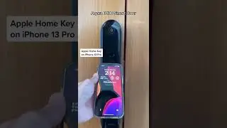 Unlocking the Aqara D100 smart door lock using an iPhone 14 Pro 🤩