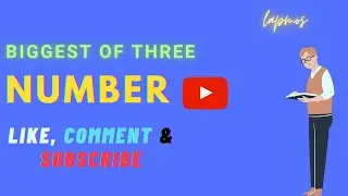 biggest of three number | c programming | find largest number c | #coding | #lapmos | #cprogramming