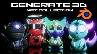 How to Easily Generate a 3D NFT collection in Blender ( Add-On! ) No Coding Required