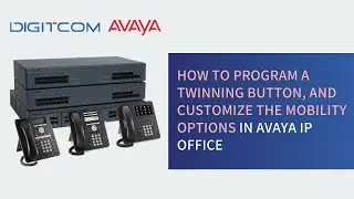 How to program a twinning button, and customize the mobility options in Avaya IP Office