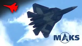 SHE IS STEALTH AND STEALS YOUR HEART! ✈️ SU-57, MAKS 2015 [Remastered]