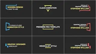 27 Simple Titles (Premiere Pro Template)