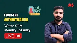 #6 Front-End Authentication in Express.js With Backend | Live #nodejs #express.js