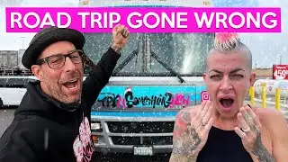 RV LIVING- RV ROAD TRIP DRAMA!  WINTER STORM is chasing us