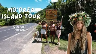 TRYING LOCAL TAHITIAN FOOD | Mo'orea cultural food & land tour