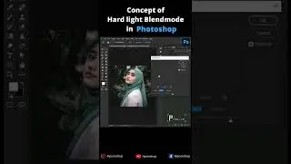 Concept of Hard light Blend Mode in photoshop 🔵