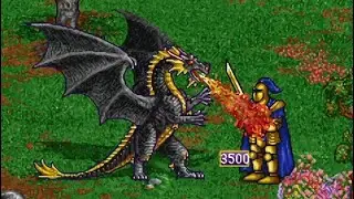 Heroes of Might and Magic 2: 1000 Black Dragons vs 3500 Crusaders