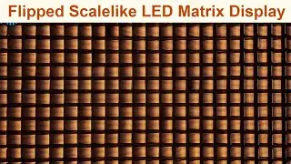 Flipped scalelike DMX controlled led matrix display for stage nightclub exhibition party lighting
